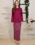 BAJU KURUNG KEDAH KRISLYN (FUCHSIA)